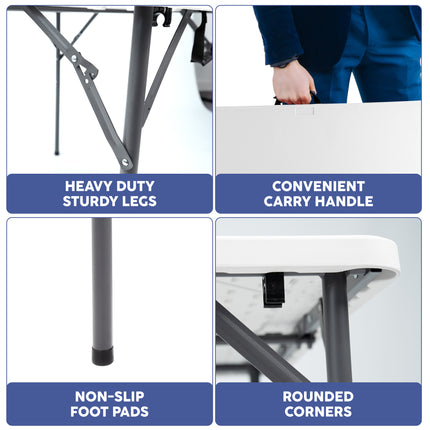 Space-Saving Foldable Square Table for Convenient Storage in Small Spaces