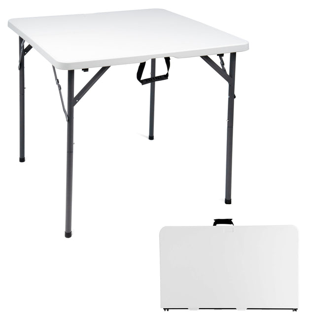 34" Foldable Square Table for Garden, BBQ, and Outdoor Use in the UK