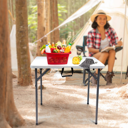 34" Foldable Square Table Perfect for Picnics, BBQs, and Outdoor Activities in the UK