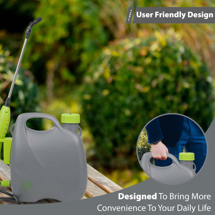 Electric 5L garden sprayer with comfortable shoulder strap