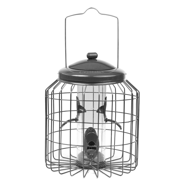 Heavy duty bird seed feeder for outdoor garden use