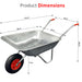 Heavy duty garden cart for landscaping and DIY projects