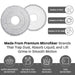 Heavy-duty round microfiber mop refills for everyday floor cleaning