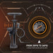 High pressure bike pump with built-in gauge for UK bike users