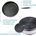 Induction-compatible non stick frying pan with tempered glass lid for UK kitchens