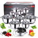 Kitchen pot set compatible with all hob types including induction