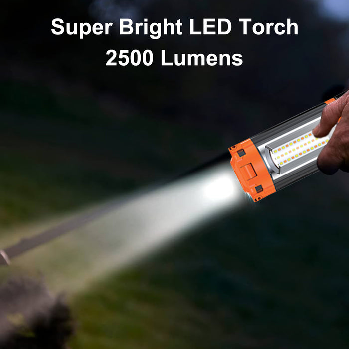 12-hour battery life rechargeable LED work light for UK construction and outdoor use