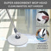 Machine washable microfiber mop head refills for spin mop bucket