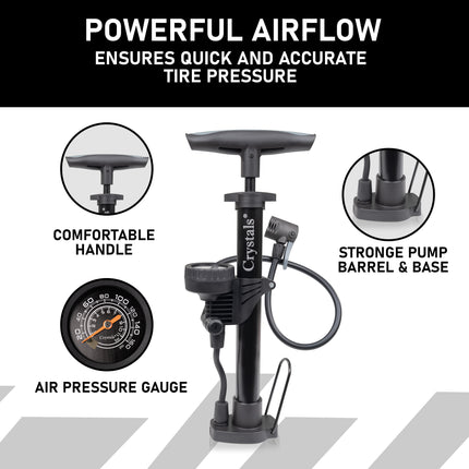 Mini air pump with compact body for easy storage and transport UK