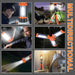 Portable LED work light with adjustable tripod for UK campsites and outdoor use