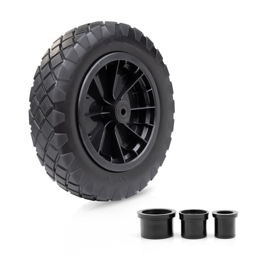 PU Black 14-inch puncture-proof wheelbarrow wheel for garden carts