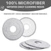 Round replacement mop heads compatible with most spin mop systems