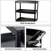 Rolling tool trolley for garage and workshop use, designed for heavy-duty tools and accessories.