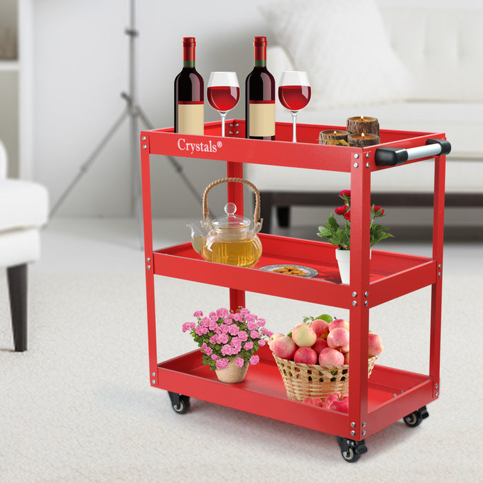Rolling workshop tool trolley with brakes – perfect for UK home and professional use.