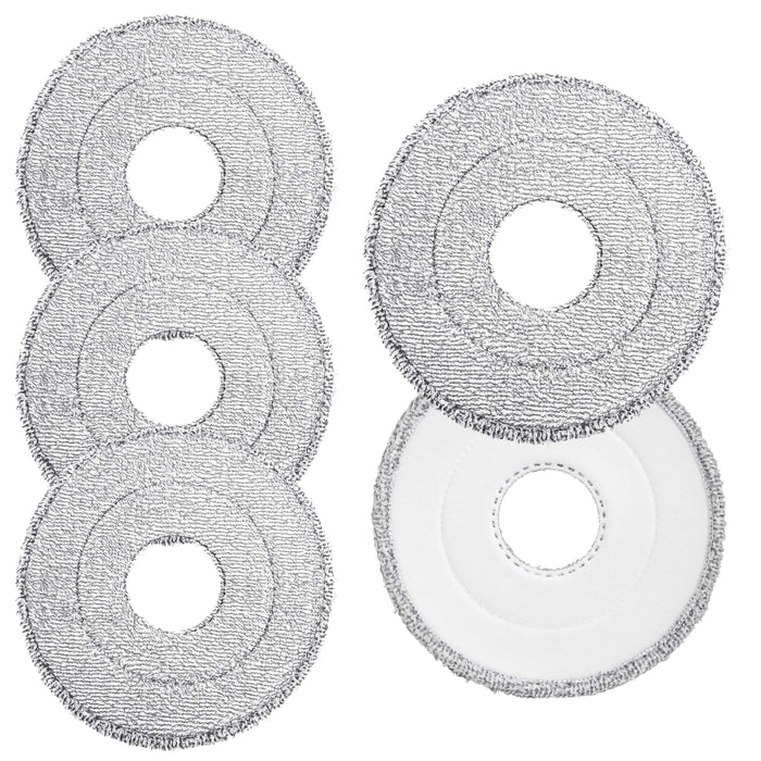 Spin mop microfiber head refills reusable set of 4 for hard floors