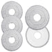 Spin mop microfiber head refills reusable set of 4 for hard floors