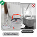 Spin mop system square microfiber pads for deep cleaning