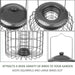 Garden fatball feeder for birds with squirrel proof design