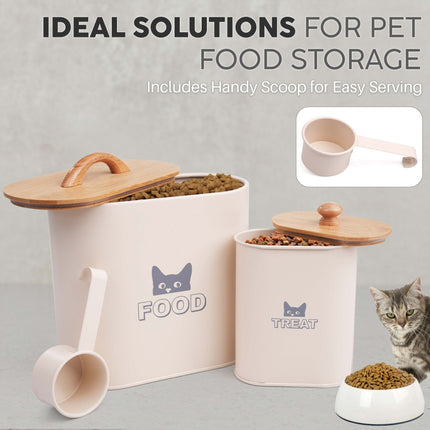Stackable cat food tins storage set ideal for kitchen cupboard