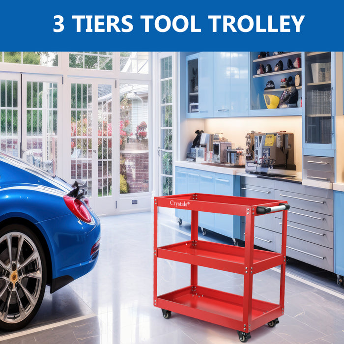 Steel tool cart for UK garages, warehouses, and professional service stations.