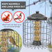 Twist and lift locking lid fatball bird feeder squirrel proof