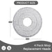 Universal fit mop heads for most round spin mop cleaning systems