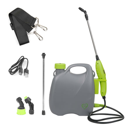 USB rechargeable garden sprayer 5L with stainless steel handle