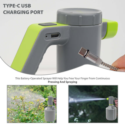 USB Rechargeable 2L Electric Garden Sprayer UK with Adjustable Nozzle