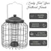 Wild bird fatball feeder with heavy duty gunmetal construction
