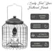 Bird seed feeder with squirrel guard for wild birds