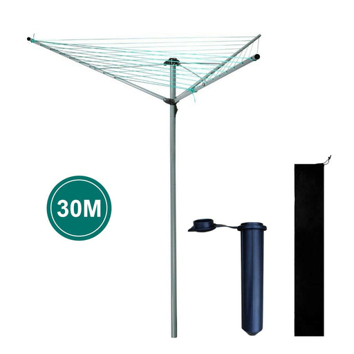 30 M Rotary Washing Line Clothes Airer 