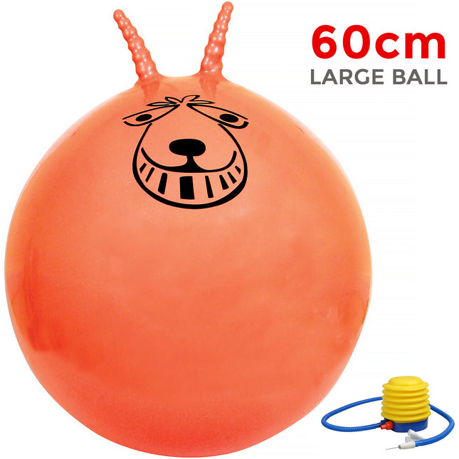 60cm retro orange space hopper toy for children and adult exercise UK