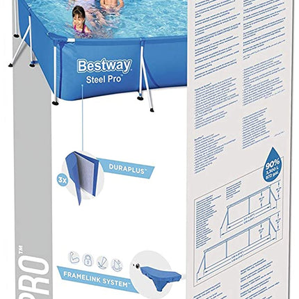 Bestway Family Rectangular Steel Swimming Pool