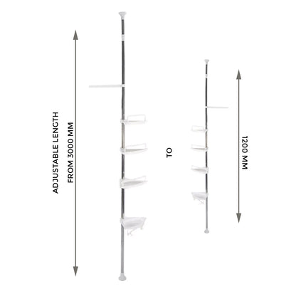 4-Tier Bathroom Storage Rack Shower Caddy