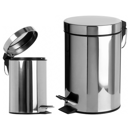 S/Sless Steel 30L Silver Pedal Bin