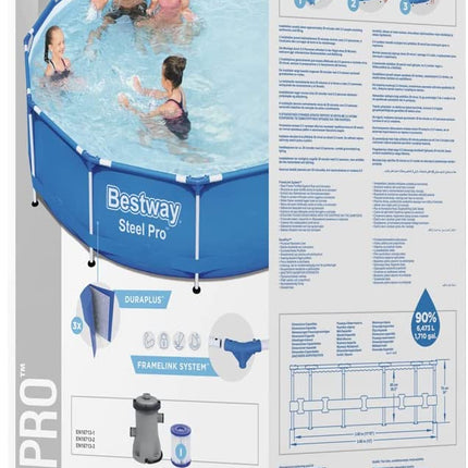 Bestway Steel Pro Swimming Pool with Filter Pump - 366 x 76 cm