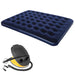 double air bed with foot pump