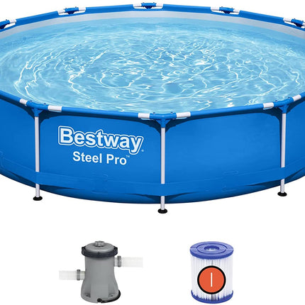 Bestway Steel Pro Swimming Pool with Filter Pump - 366 x 76 cm