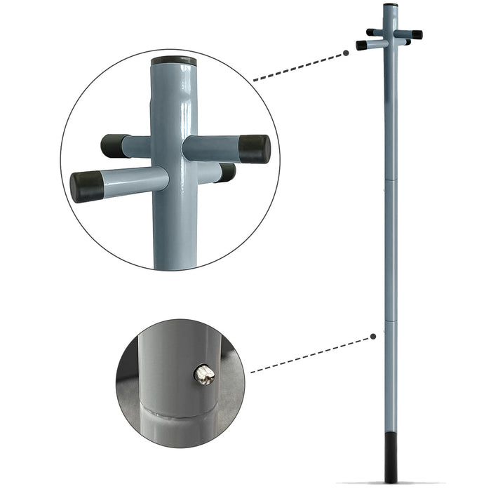 2.4m Washing Line Post Pole with Socket — Brits Home Garden