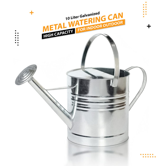10 Liter Capacity Metal Watering Can