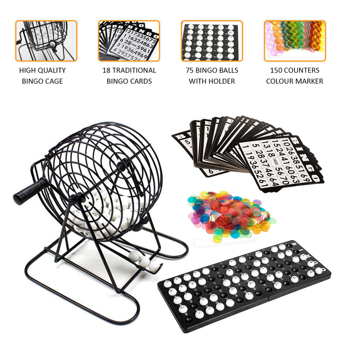 Bingo Ball Wire Cage Wheel Lotto Game