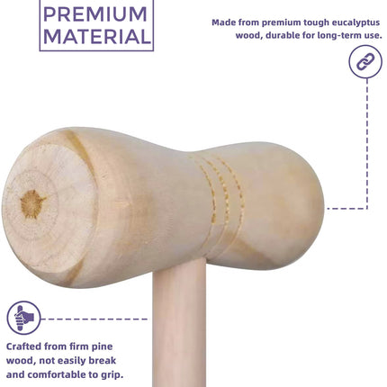 4 Player Full Size Wooden Croquet Set