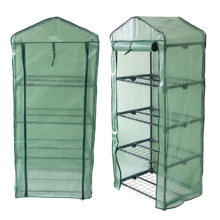 Green House with Shelves 