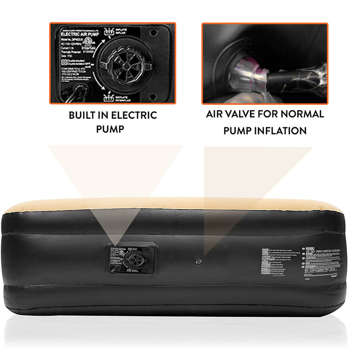 Inflatable Bed Single Built-in Pump Airbed