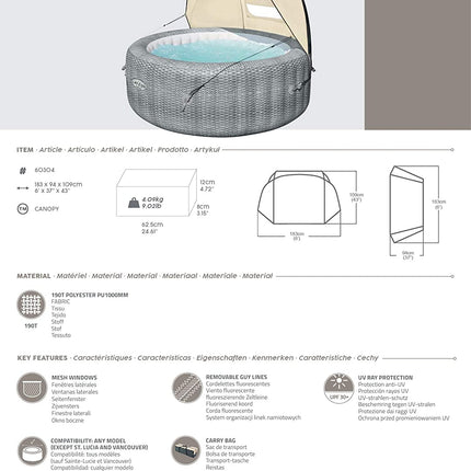 Lay-Z Spa Canopy Cover