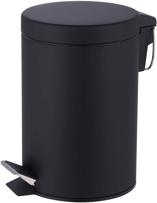 Stainless Steel Black 3L Pedal Bin