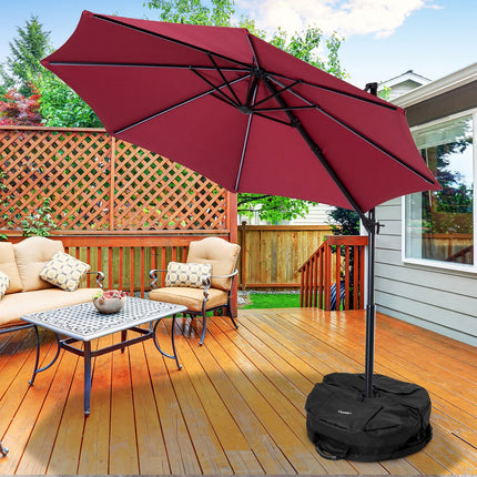 Detachable Black Oxford Sandbag Parasol Base