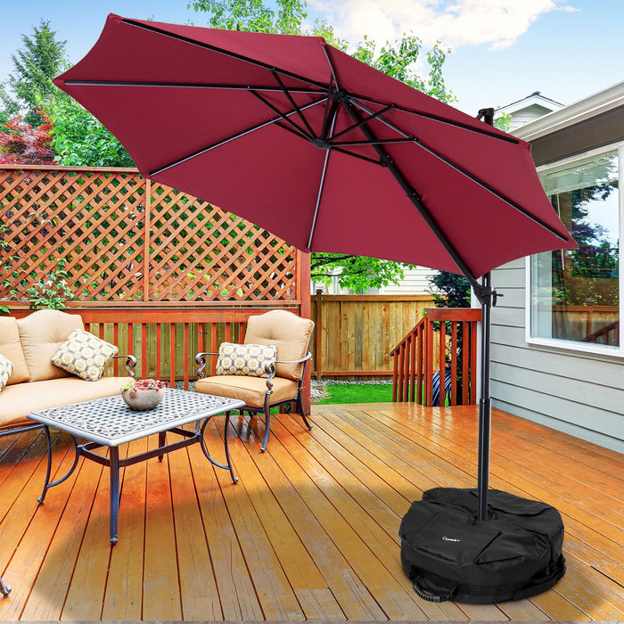 Detachable Black Oxford Sandbag Parasol Base