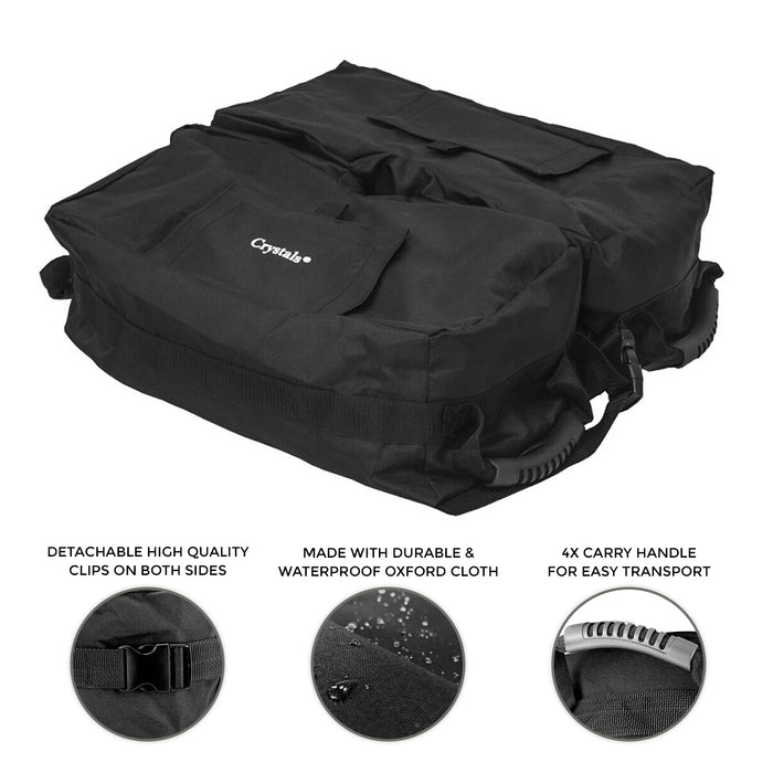 Detachable Black Oxford Sandbag Parasol Base