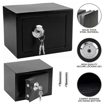 4.6L Lockable Money Safe Box